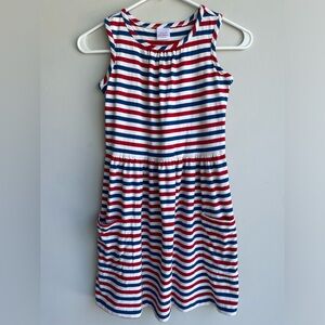 Hanna Andersson striped patriotic swing dress